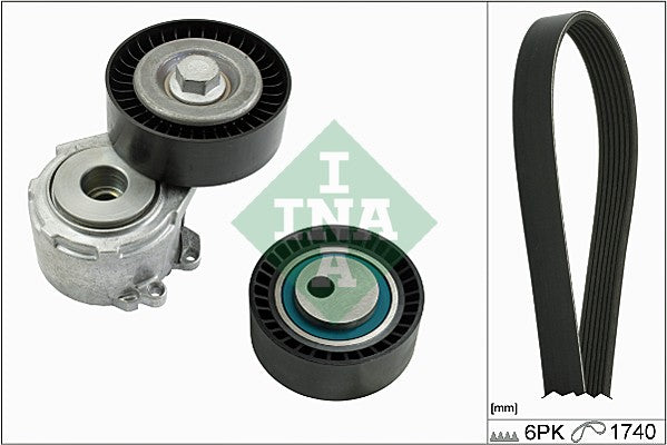 Set curea transmisie cu caneluri 529 0017 10 INA