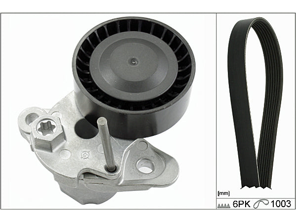 Set curea transmisie cu caneluri 529 0159 10 INA