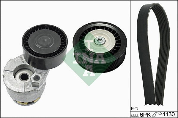 Set curea transmisie cu caneluri 529 0165 10 INA