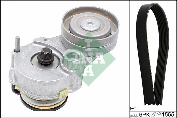 Set curea transmisie cu caneluri 529 0327 10 INA
