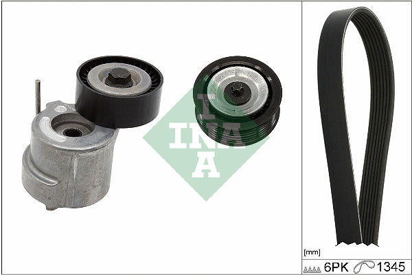 Set curea transmisie cu caneluri 529 0459 10 INA