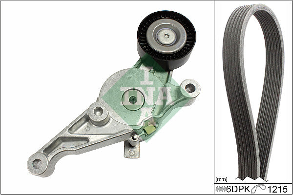 Set curea transmisie cu caneluri 529 0462 10 INA