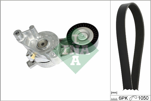 Set curea transmisie cu caneluri 529 0468 10 INA