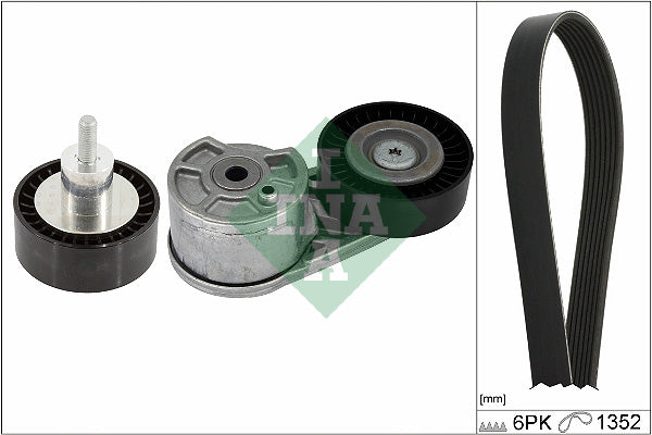 Set curea transmisie cu caneluri 529 0549 10 INA