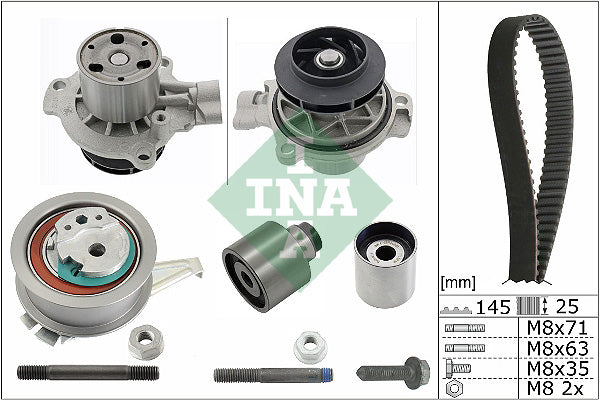 Set pompa apa + curea dintata 530 0699 31 INA