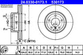 Disc frana 24.0330-0173.1 ATE
