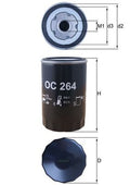 Filtru ulei OC 264 MAHLE
