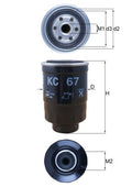 filtru combustibil KC 67 MAHLE