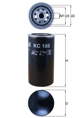 filtru combustibil KC 188 MAHLE