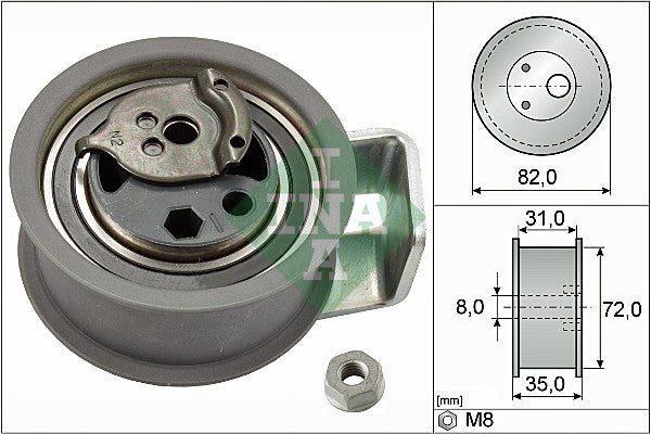 rola intinzator,curea distributie 531 0436 20 INA