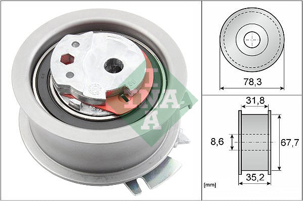 rola intinzator,curea distributie 531 0628 30 INA