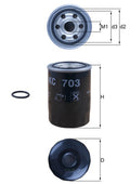 filtru combustibil KC 703D MAHLE