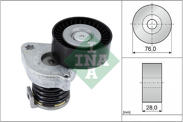 Intinzator curea, curea distributie 534 0370 10 INA