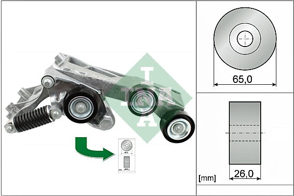 Intinzator curea, curea distributie 534 0446 10 INA