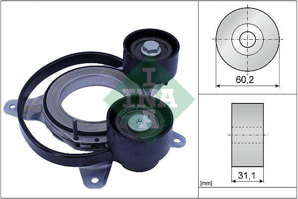Intinzator curea, curea distributie 534 0814 10 INA