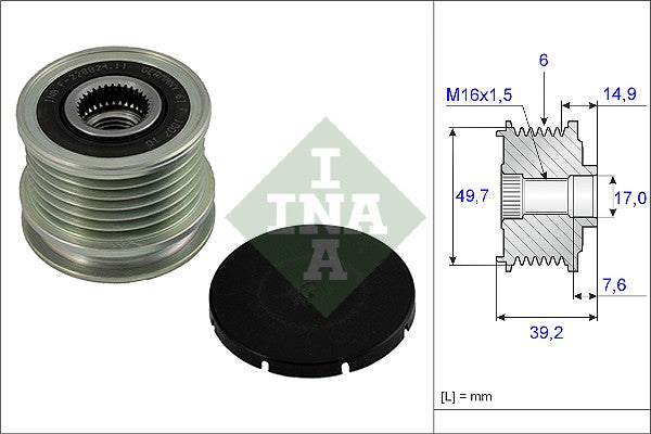 Sistem roata libera, generator 535 0015 10 INA
