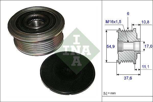 Sistem roata libera, generator 535 0123 10 INA