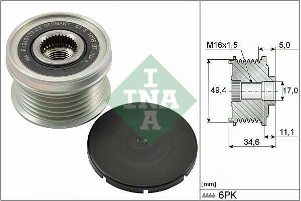 Sistem roata libera, generator 535 0155 10 INA
