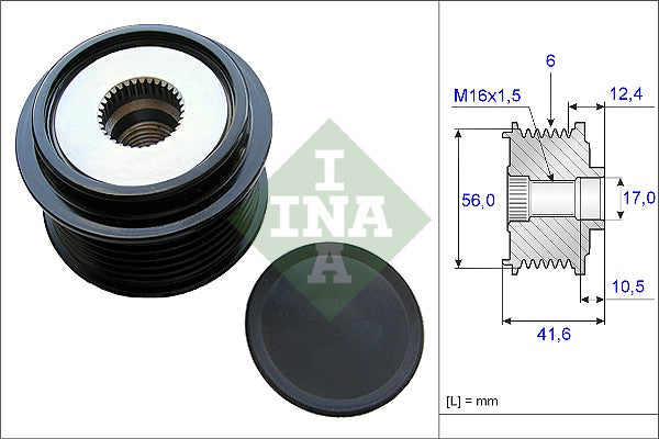 Sistem roata libera, generator 535 0210 10 INA