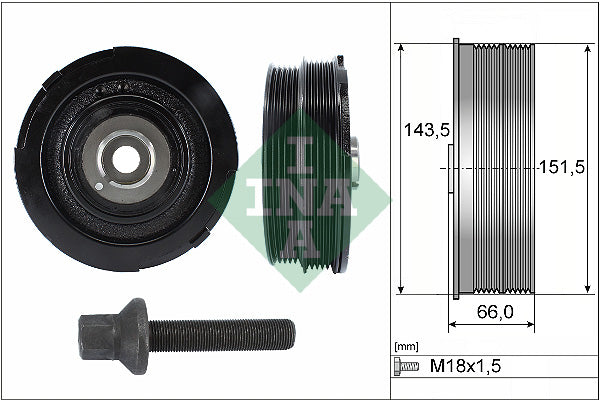 Set fulie, arbore cotit 544 0069 20 INA