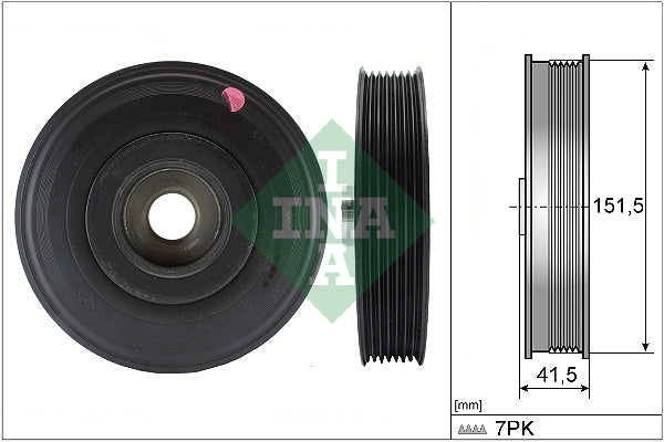 Fulie curea, arbore cotit 544 0088 10 INA