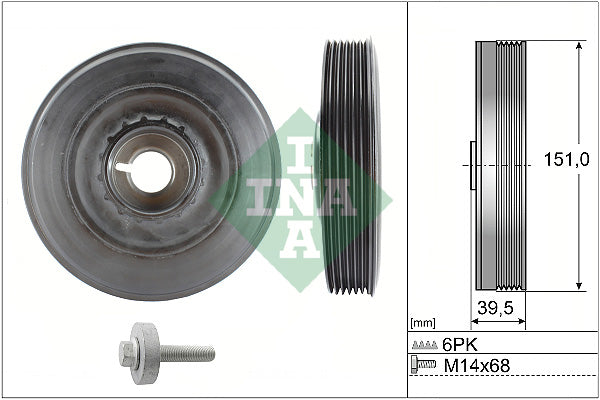 Set fulie, arbore cotit 544 0090 20 INA