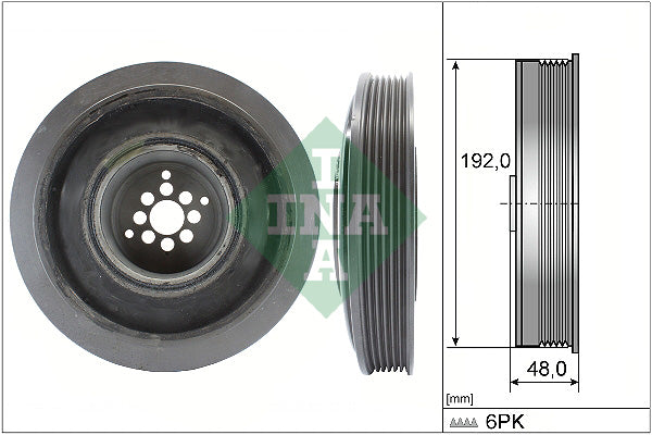 Fulie curea, arbore cotit 544 0102 10 INA