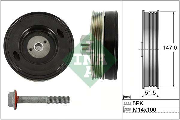 Set fulie, arbore cotit 544 0509 20 INA