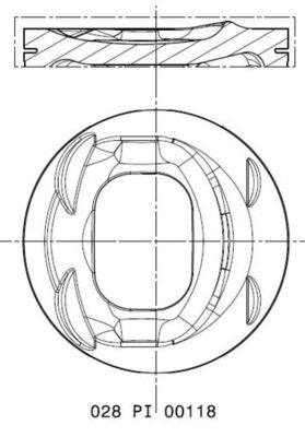 Piston 028 PI 00118 000 MAHLE