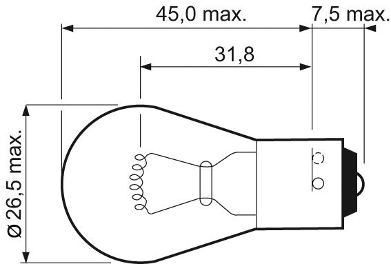 Bec Valeo PY21W 12V 21W BAU15s - 032203