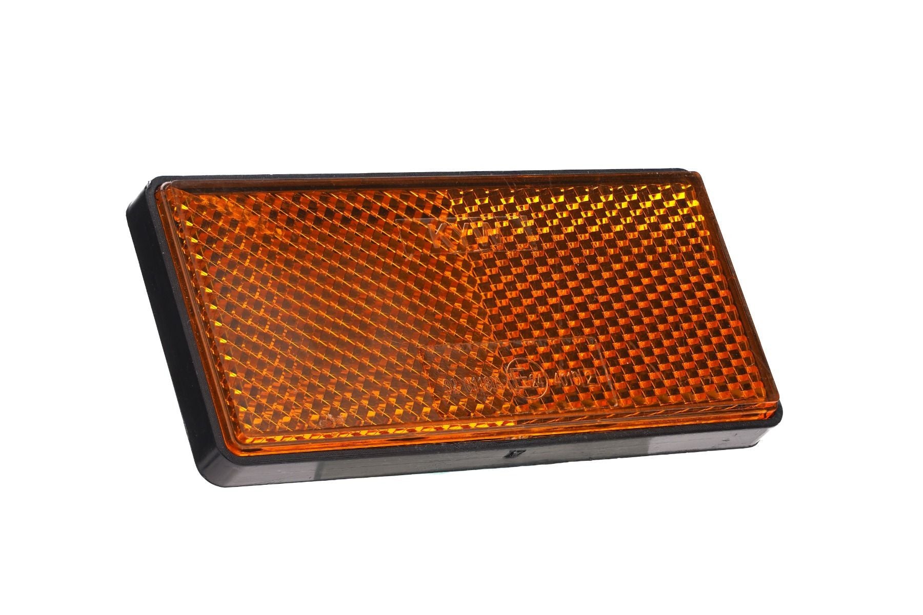 Catadioptru dreptunghiular autoadeziv 86x40 mm Galben Runkit - RKDI02