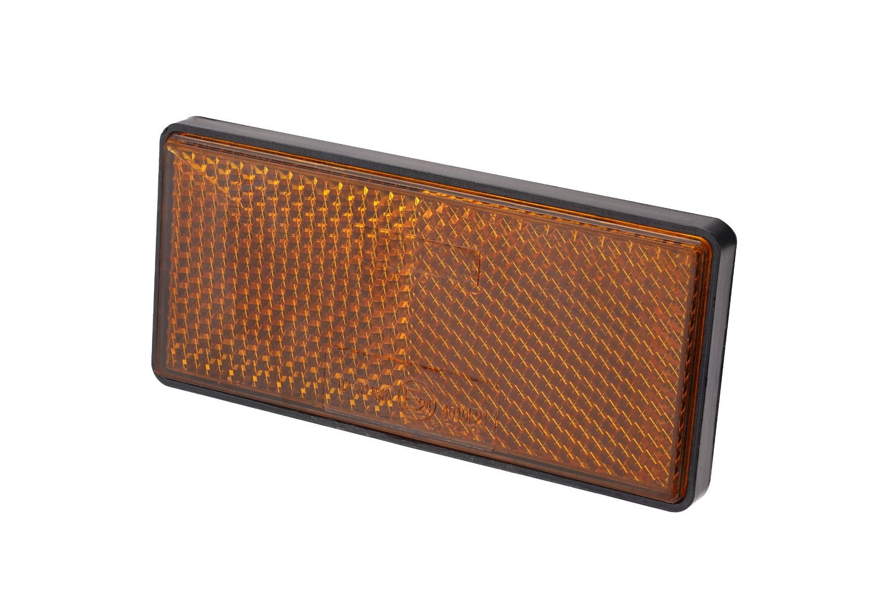 Catadioptru dreptunghiular autoadeziv 86x40 mm Galben Runkit - RKDI02