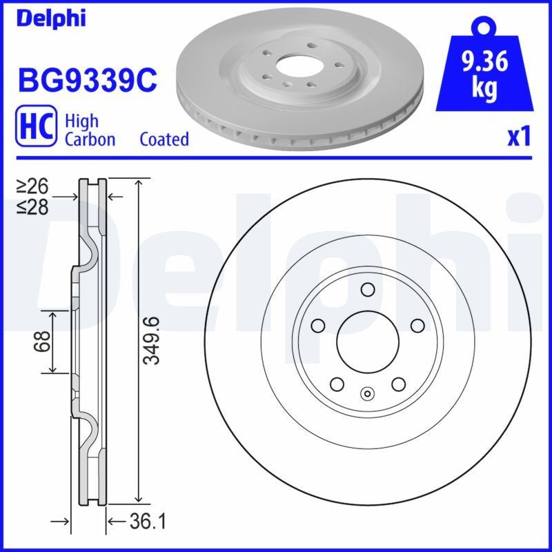Disc frana BG9339C DELPHI