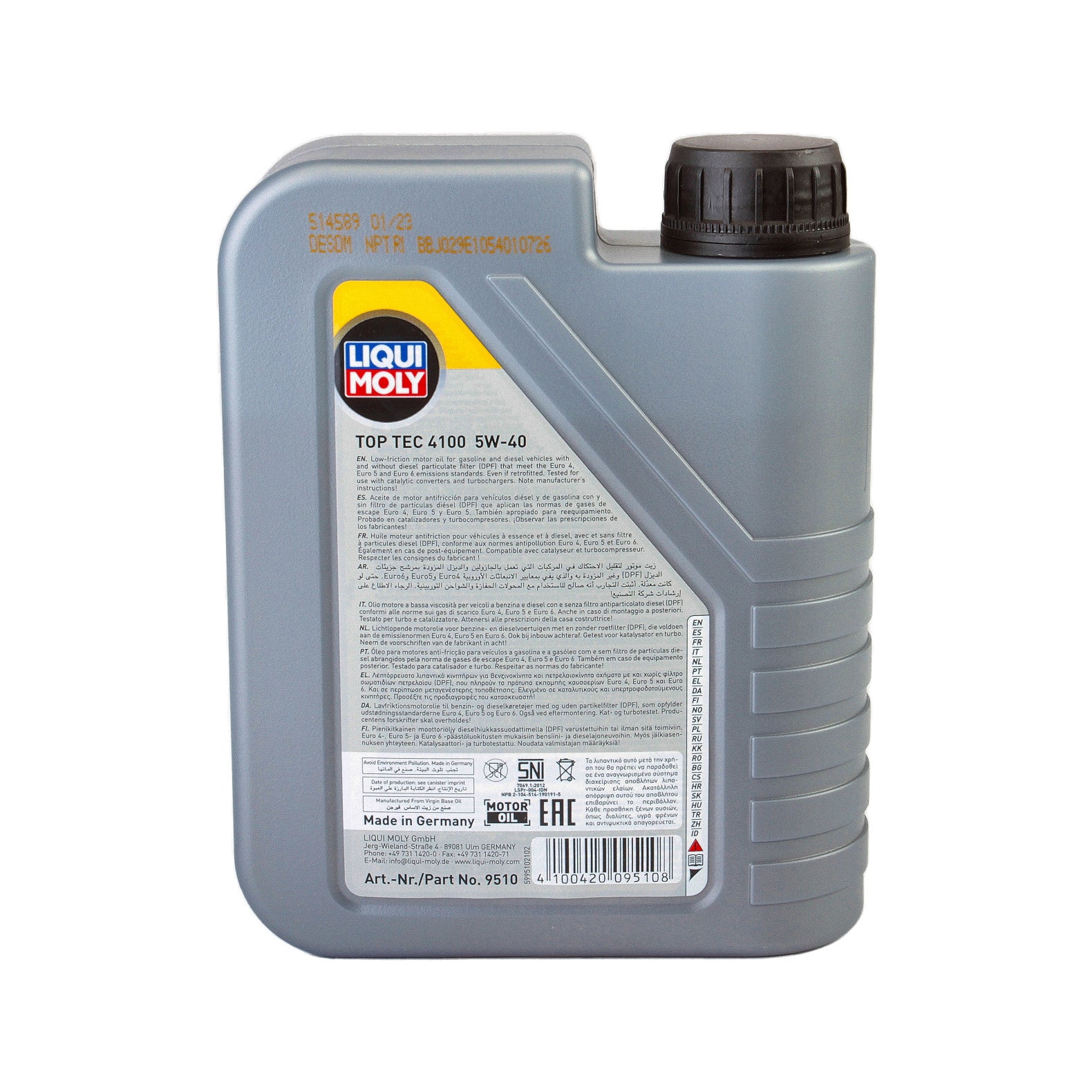 Ulei motor Liqui Moly Top Tec 4100 5W40 (3700) (2682) (9510) 1L - 10719481