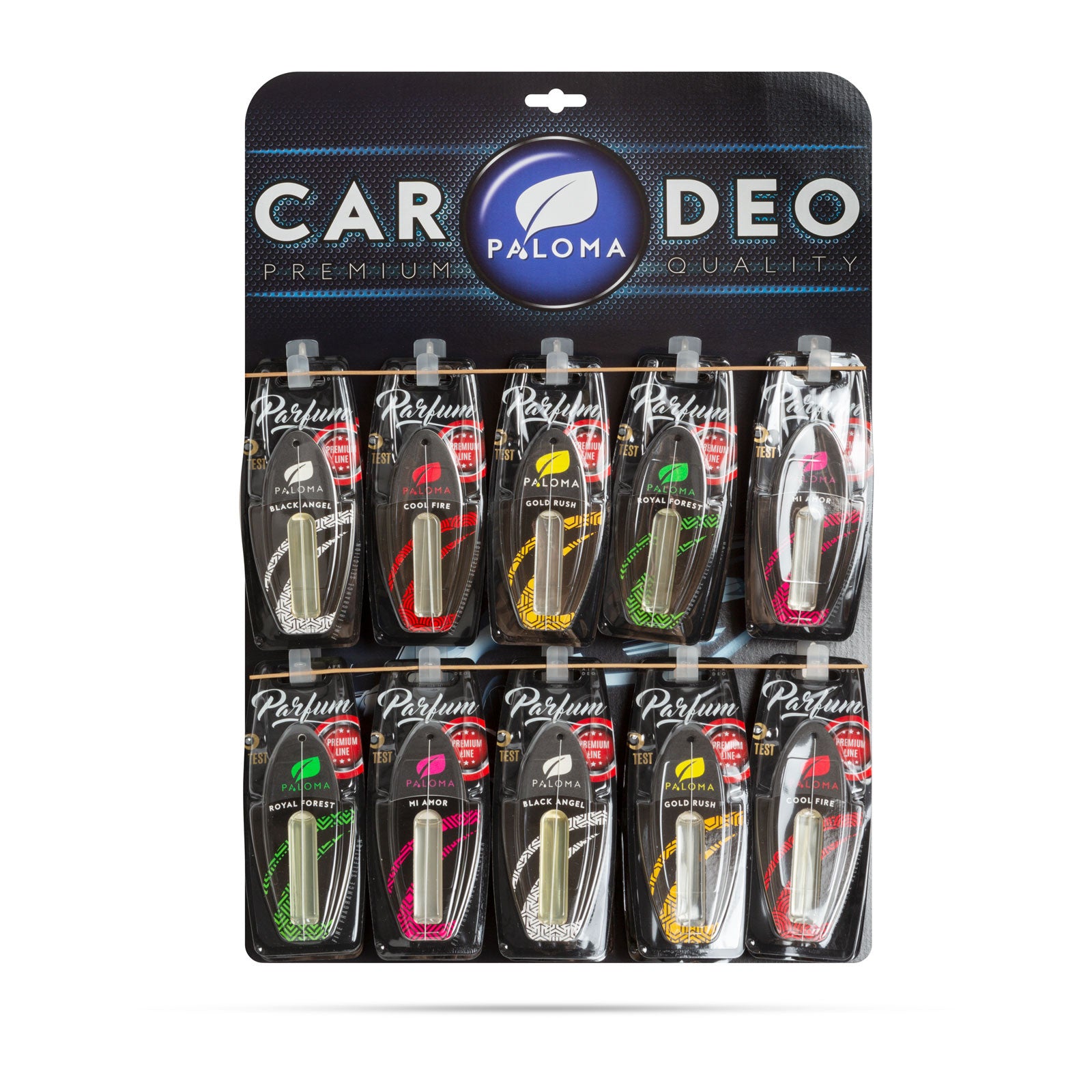 Set Odorizant auto Paloma Premium Line  45 buc - 5 ml Carguard - P40200N