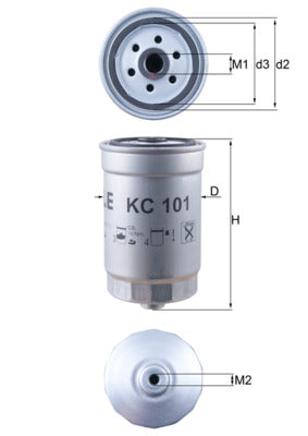 filtru combustibil KC 101 MAHLE