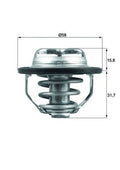 Termostat MAHLE TX 122 82