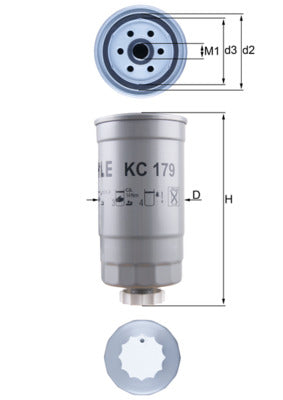 filtru combustibil KC 179 MAHLE