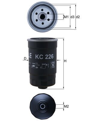 filtru combustibil KC 226 MAHLE