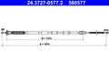 Cablu, frana de parcare 24.3727-0577.2 ATE