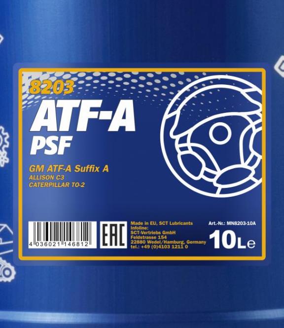 MANNOL ATF-A AUTOMATIC FLUID- 10L