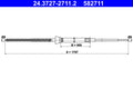 Cablu, frana de parcare 24.3727-2711.2 ATE