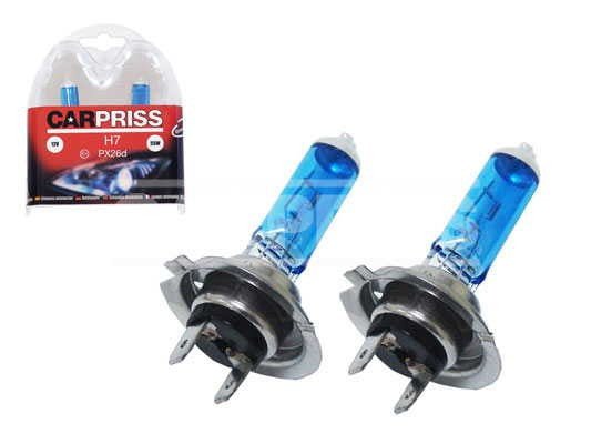 Bec imitatie xenon 60% H7 12V 55W PX26d Set 2 buc - 12146578