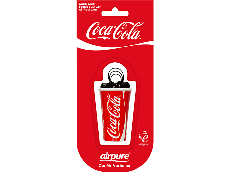 AIRPURE Odorizant auto, sticlă 3D, Coca-Cola original - AP34467