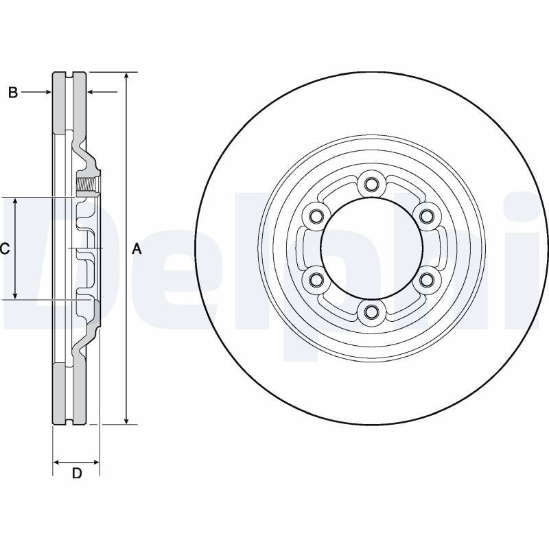 Disc frana BG4697C DELPHI