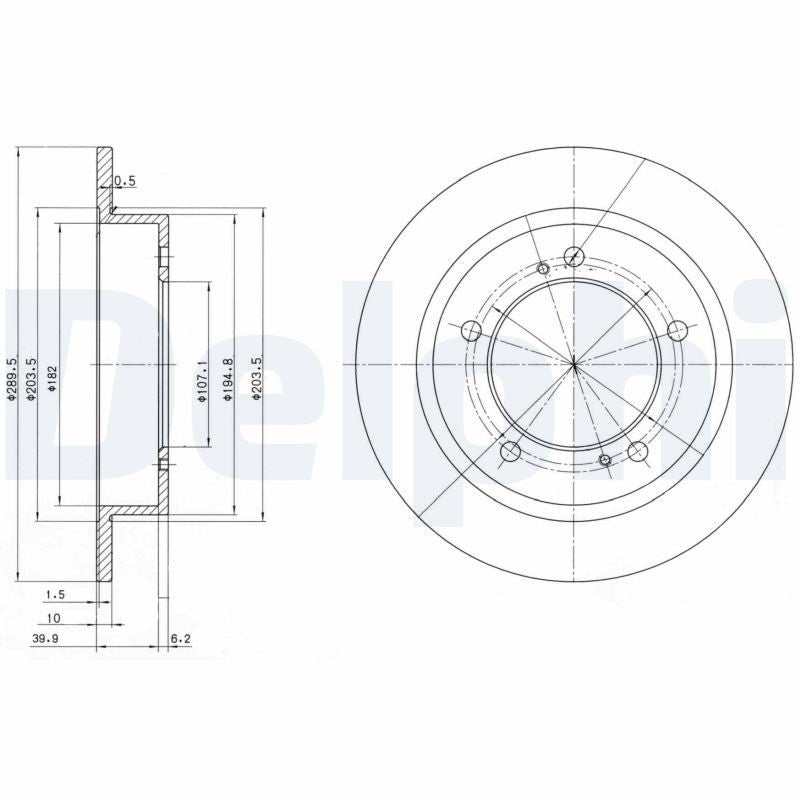 Disc frana BG2584 DELPHI