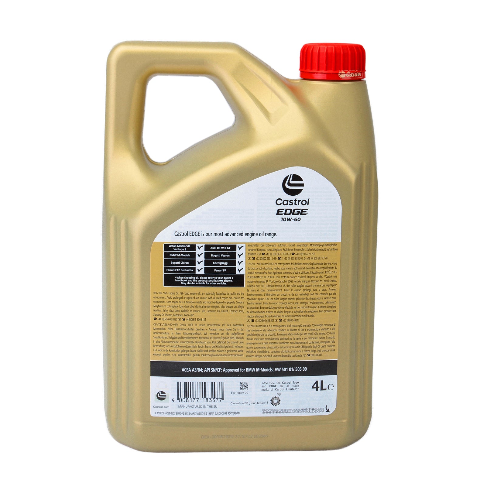 Ulei motor Castrol Edge 10W60 4L - 12182421