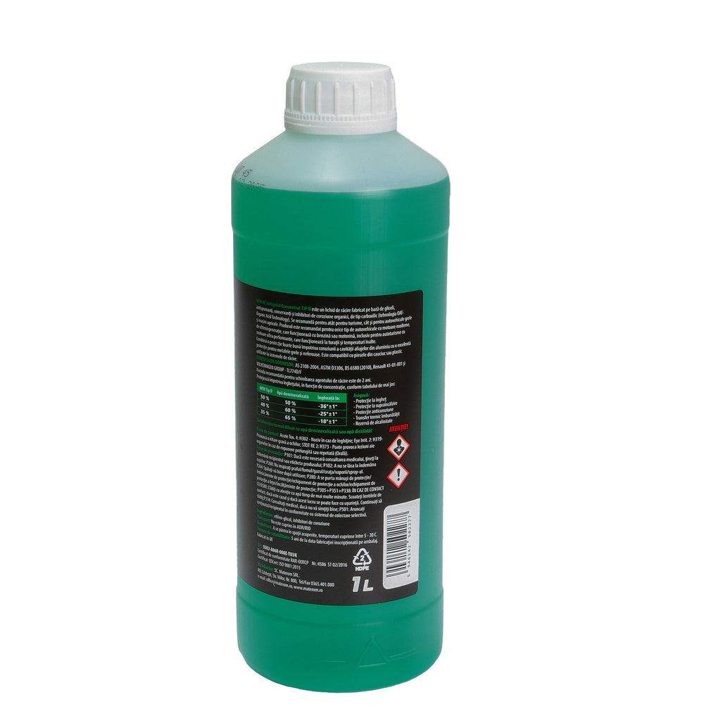 Antigel concentrat MTR Tip D Verde (-72°C) 1L - 800933