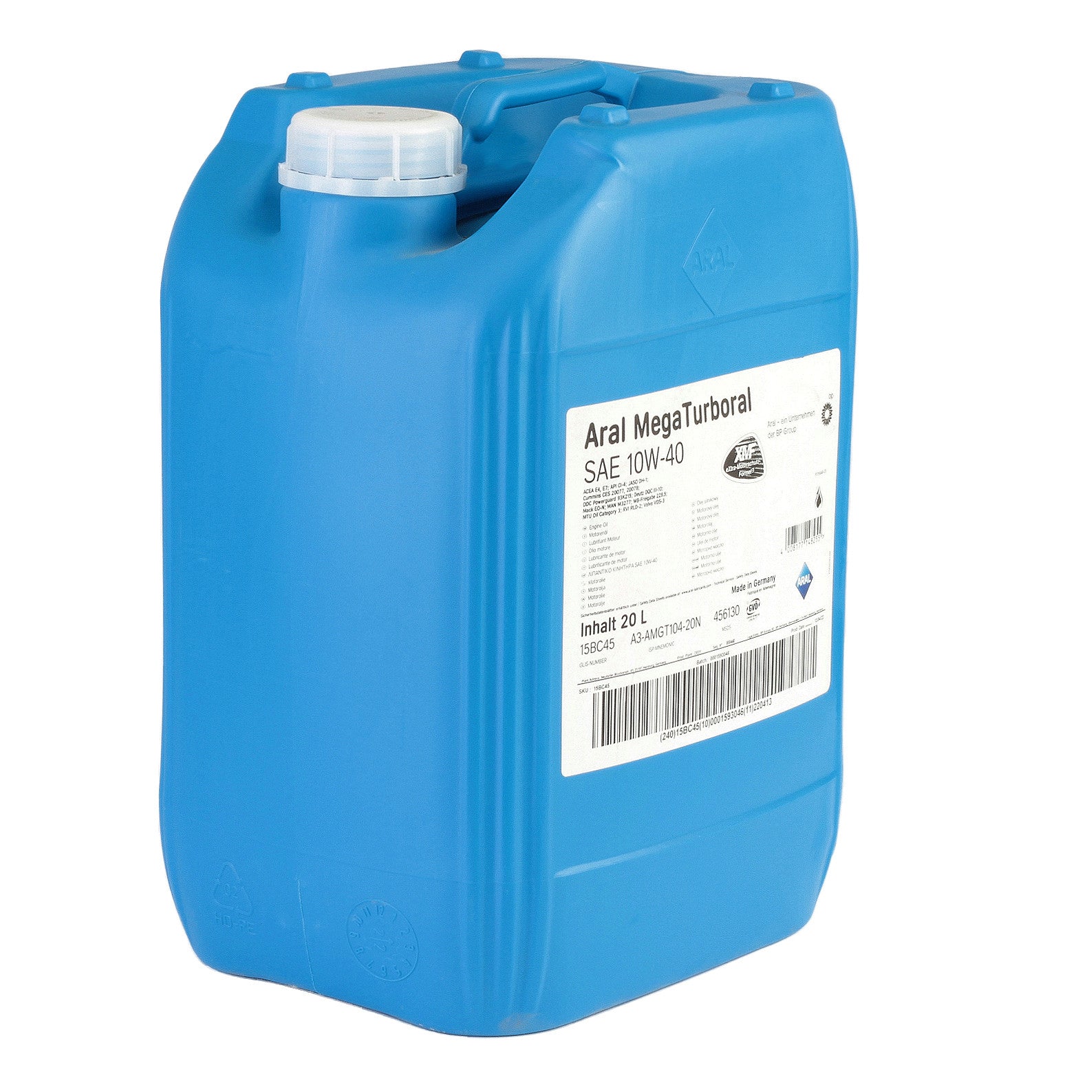 Ulei motor Aral Mega Turboral 10W40 20L - 12111456