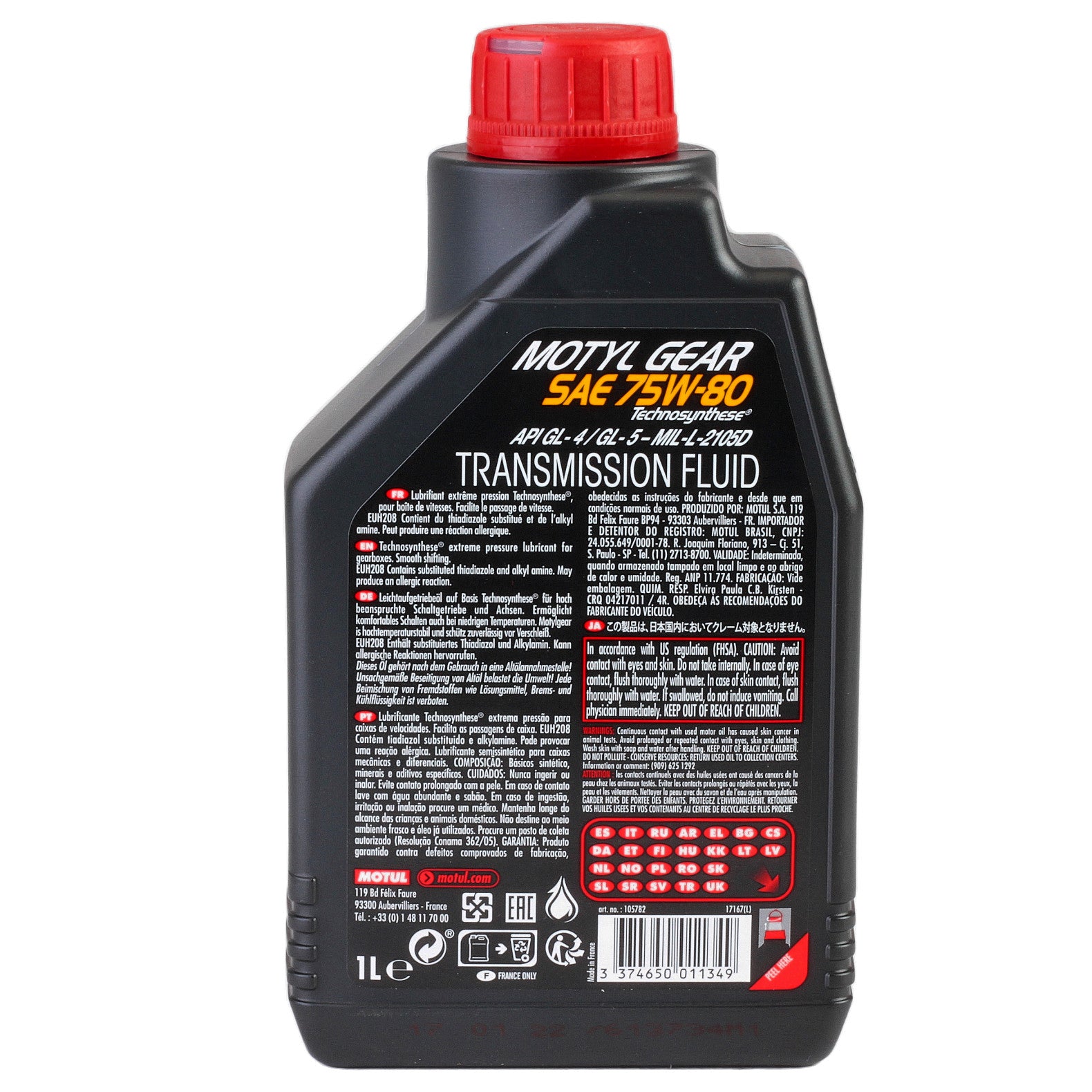 Ulei cutie manuala Motul MOTYGEAR 75W80 1L - 105782